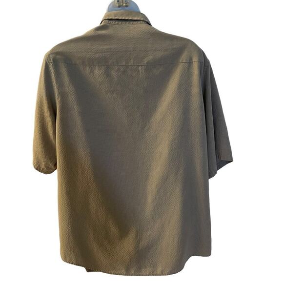 Cabela's Men Button Down Tan Short Sleeves Pocket Front Shirt Size Medium #56835 - Picture 2 of 7